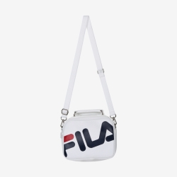 Fila Pu Big Logo Mini - Miesten Olkalaukku - Valkoinen | FI-26165